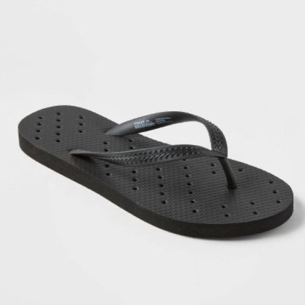 3for$20 NWT unisex shower flip flops select your size see chart black